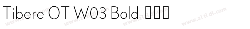 Tibere OT W03 Bold字体转换